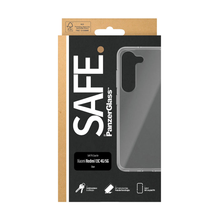 EAN 5711724957192 - PanzerGlass SAFE. By ® TPU Case Transparent for Xiaomi Redmi 13C funda para teléfono móvil Transparente imagen 3