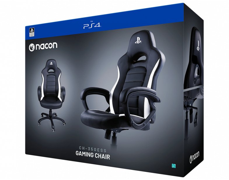 EAN 3499550382747 - NACON CH-350ESS Silla para videojuegos universal Asiento acolchado Negro, Blanco imagen 5