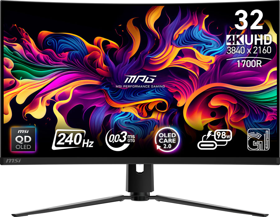 EAN 4711377250719 - MSI MPG 321CURX QD-OLED pantalla para PC 80 cm (31.5") 3840 x 2160 Pixeles 4K Ultra HD Negro imagen 1