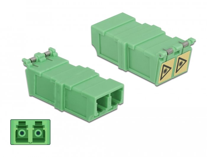 EAN 4043619859276 - DeLOCK 85927 adaptador de fibra óptica 4 pieza(s) Verde imagen 1