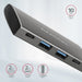 EAN 8595247905437 - Axagon HMC-4G2 hub de interfaz USB 3.2 Gen 2 (3.1 Gen 2) Type-C 10000 Mbit/s Gris imagen 4
