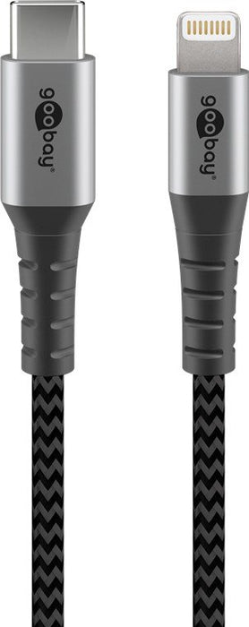 EAN 4040849492716 - Goobay 49271 cable de conector Lightning 1 m Negro, Gris imagen 1