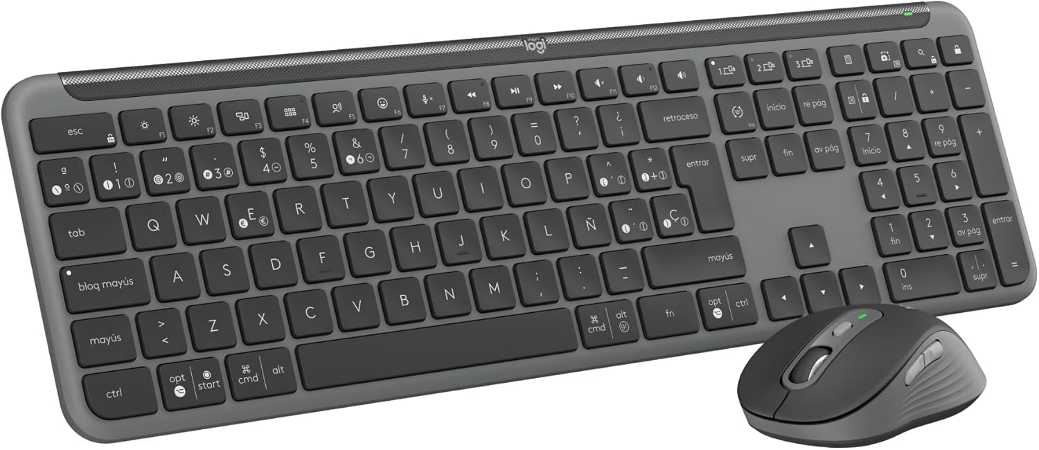 Teclado Español + Raton Logitech Mk950 Inalambrico 920-012486