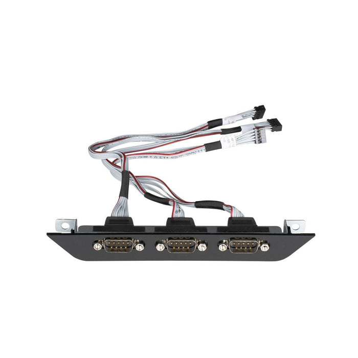 EAN 0887993800257 - Shuttle PCM31, Triple COM port (RS232) expansion module for XH Slim-PC series cable de serie Negro, Plata imagen 1