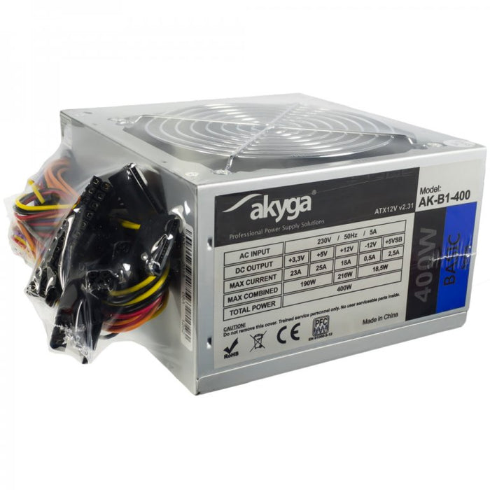 EAN 5901720130303 - Akyga AK-B1-400 unidad de fuente de alimentación 400 W 20+4 pin ATX ATX Verde imagen 3