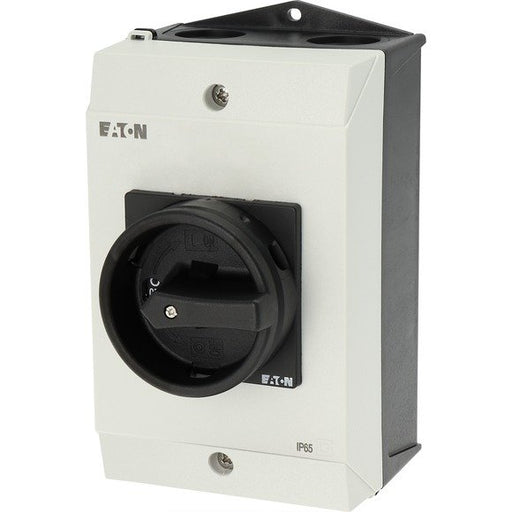EAN 4015082072957 - Eaton P1-25/I2/SVB-SW/HI11 Interruptor de palanca acodillada 3P Negro, Blanco imagen 1