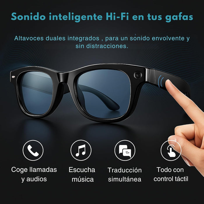 Gafas De Audio Inteligentes Smartia Vision Pro - Ia · Cámara 4k · Lentes Fotocromáticas