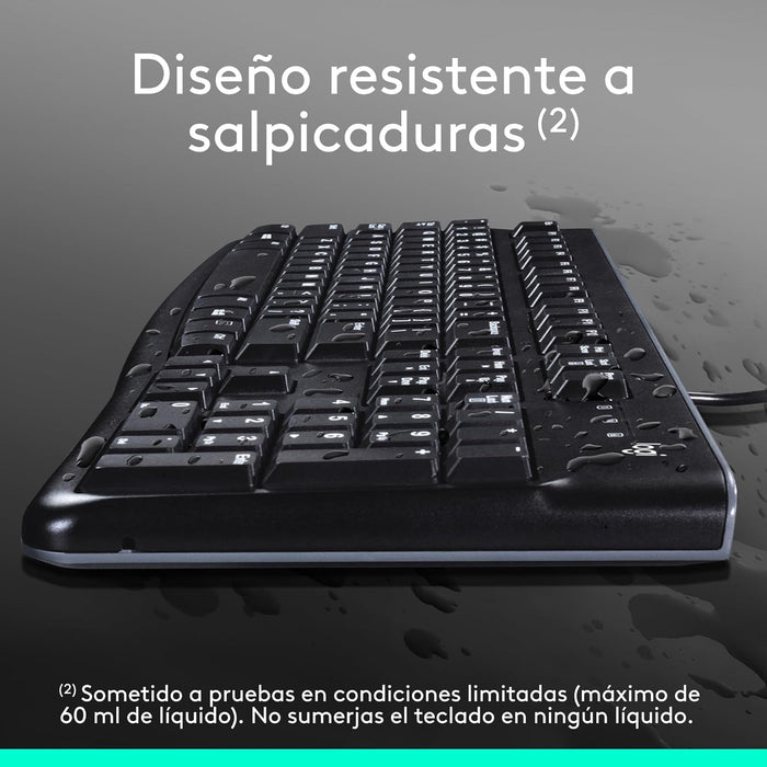 Teclado Español + Raton Logitech Mk120 Usb Negro - 920-002550