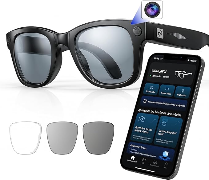Gafas De Audio Inteligentes Smartia Vision Pro - Ia · Cámara 4k · Lentes Fotocromáticas