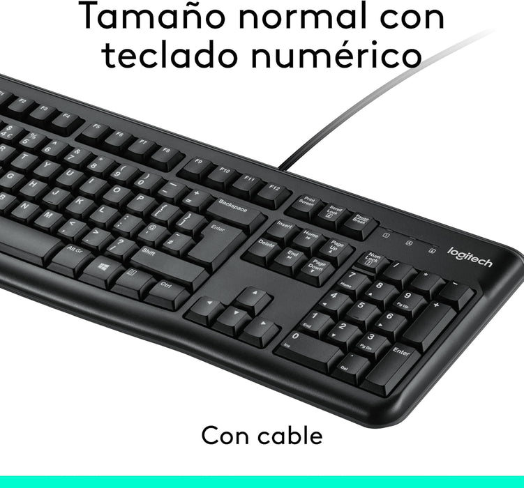 Teclado Español + Raton Logitech Mk120 Usb Negro - 920-002550