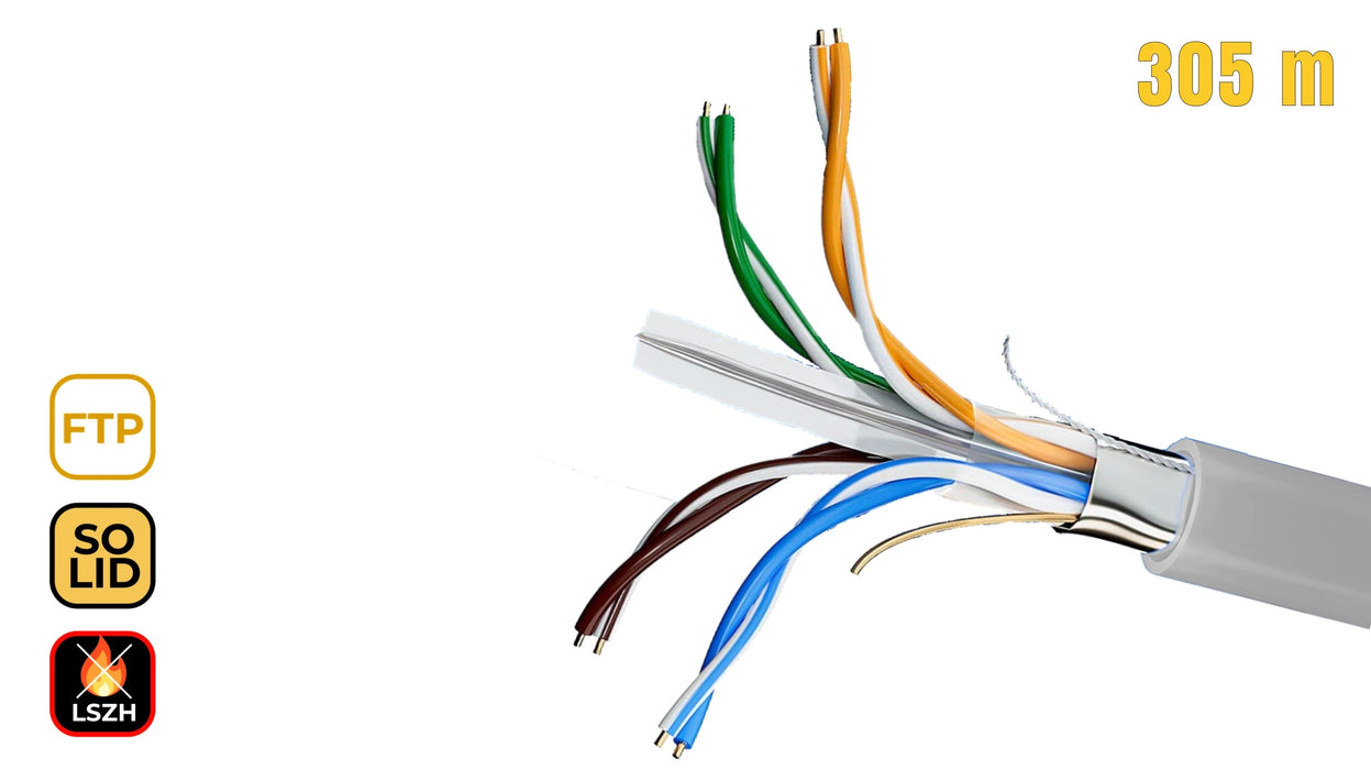EAN 5605922028641 - Phasak PHR 6312 cable de red Gris Cat6 F/FTP (FFTP) imagen 6
