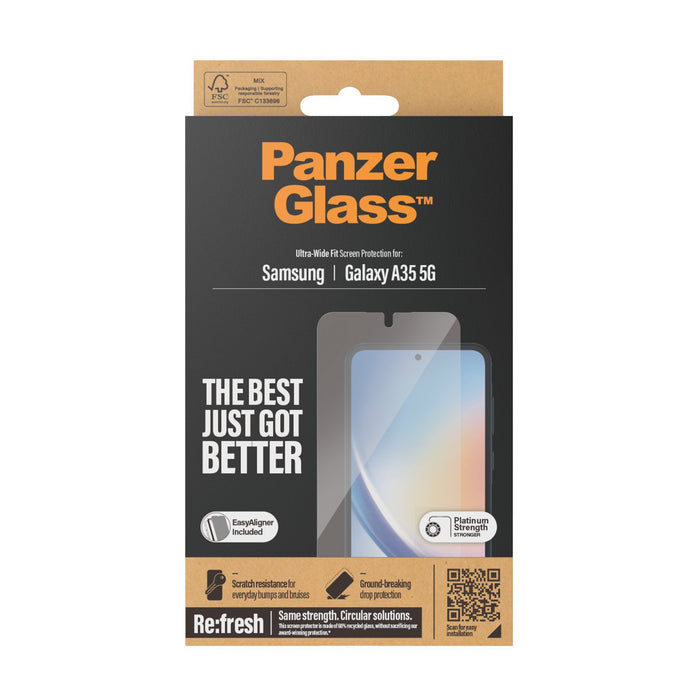 EAN 5711724073571 - PanzerGlass ® Screen Protector Samsung Galaxy A35 5G | Ultra-Wide Fit w. EasyAligner Protector de pantall imagen 3