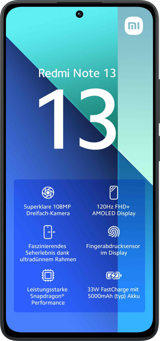 EAN 6941812759424 - Xiaomi Redmi Note 13 16,9 cm (6.67") Ranura híbrida Dual SIM Android 13 4G USB Tipo C 8 GB 256 GB 5000 mA imagen 2