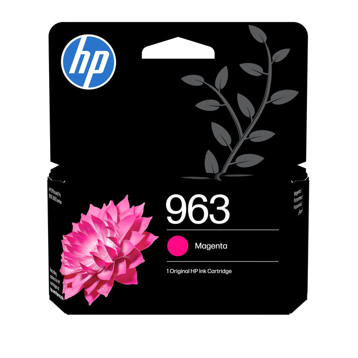 EAN 0192545866385 - HP 963 Magenta Original Ink Cartridge cartucho de tinta 1 pieza(s) Rendimiento estándar imagen 1