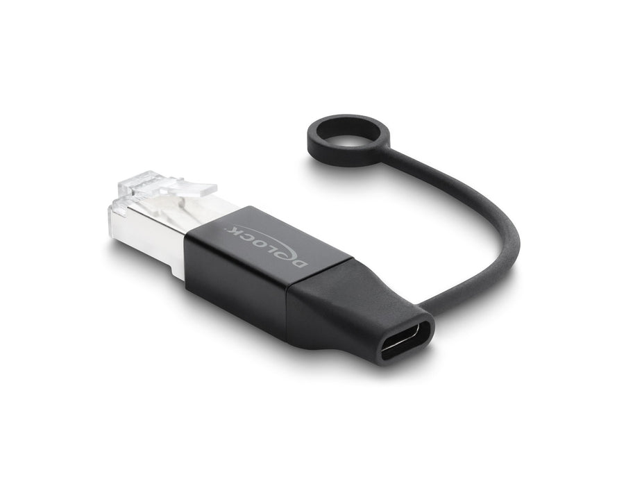 EAN 4043619611010 - DeLOCK 61101 cambiador de género para cable 1 x USB Type-C 1 x RJ45 Antracita imagen 2