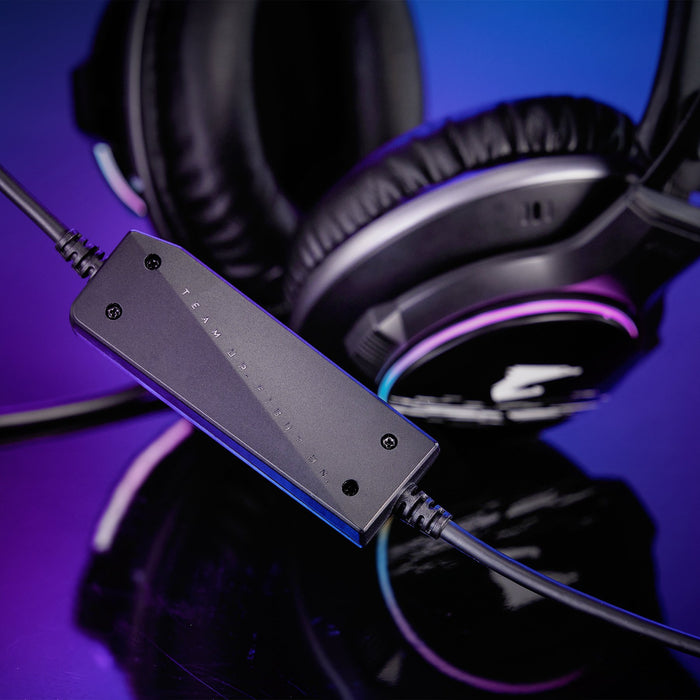 EAN 4719331551995 - GIGABYTE AORUS H1 auricular y casco Auriculares Alámbrico Diadema Juego USB tipo A Negro imagen 12