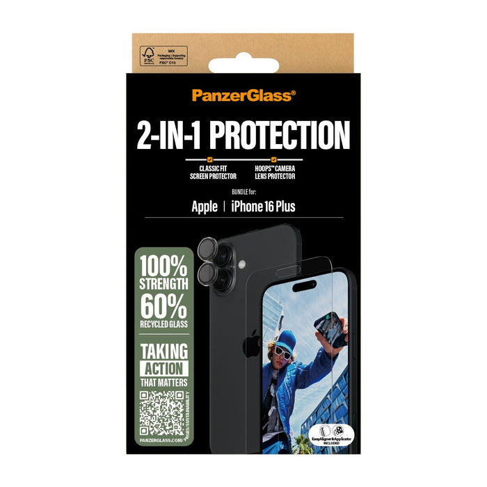 EAN 5715685011337 - PanzerGlass ® 2-in-1 Bundle iPhone 16 Plus Protector de pantalla Apple 1 pieza(s) imagen 3