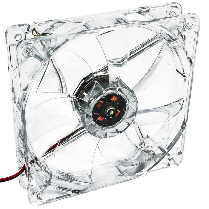 EAN 5901720133441 - Akyga System fan 12 cm LED white AW-12A-WH Molex 120x120 mm Carcasa del ordenador Ventilador Transparente imagen 2