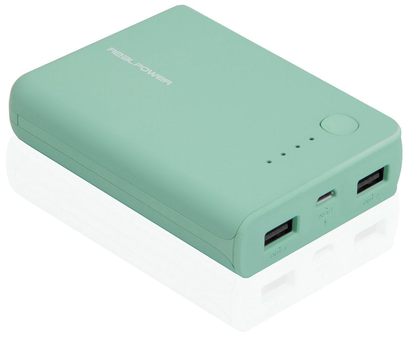 EAN 4040895975836 - RealPower PB-10k 10000 mAh Turquesa imagen 1