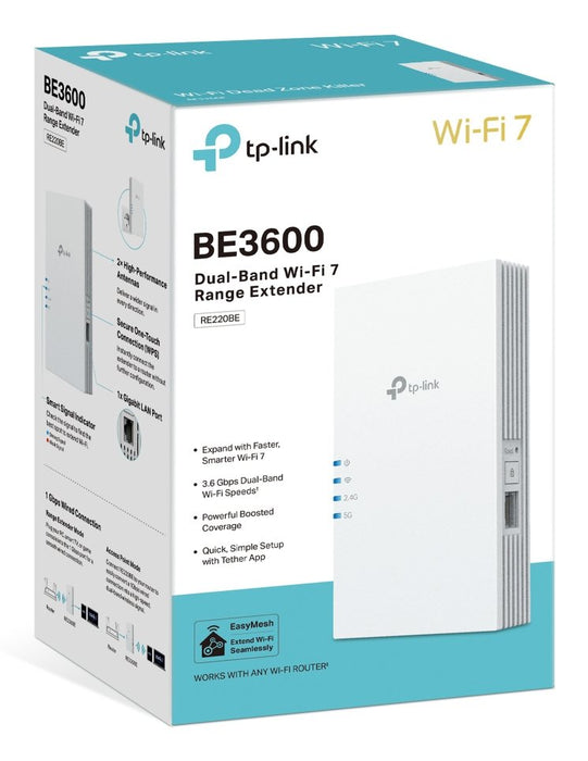 EAN 1210002602501 - TP-Link RE220BE ampliador de red Repetidor de red Blanco 1000 Mbit/s imagen 6
