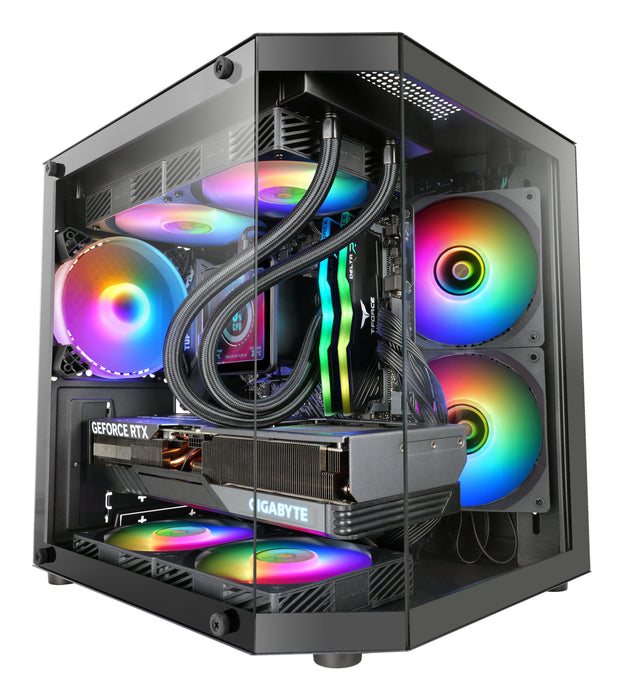 EAN 8435693111436 - Mars Gaming MC-3TLITE Mini Tower Negro imagen 1