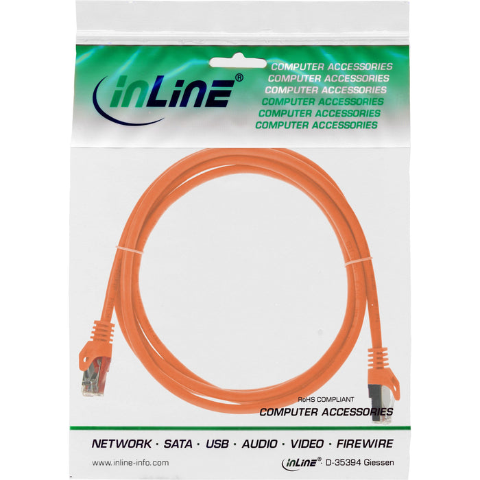 EAN 4043718025091 - InLine 72503O cable de red Naranja 3 m Cat5e SF/UTP (S-FTP) imagen 3