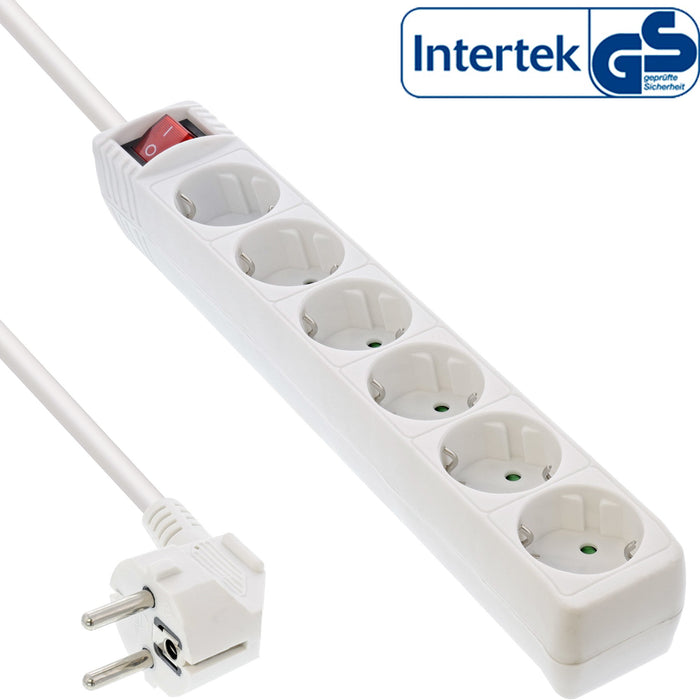EAN 4043718168767 - InLine 16465S base múltiple 5 m 6 salidas AC Blanco imagen 1