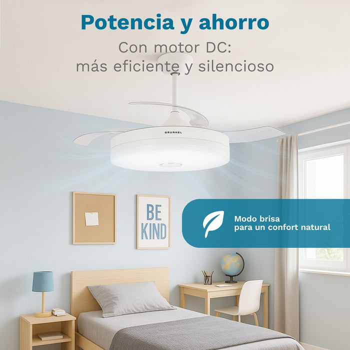 EAN 8426156018911 - Grunkel SKYWIND-42BT2 ventilador Blanco, Madera imagen 3