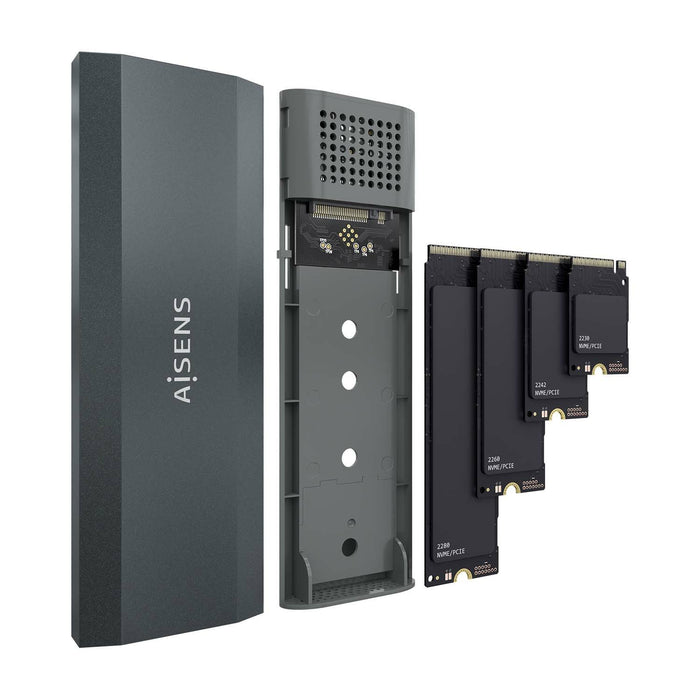 EAN 8436574709902 - AISENS ASM2-029GR caja para disco duro externo Caja externa para unidad de estado sólido (SSD) imagen 3