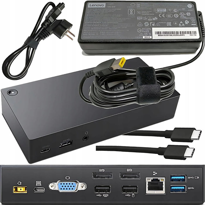Docking Reacondicionado Lenovo Thinkpad Dock Usb-C Gen2  Vga Dp