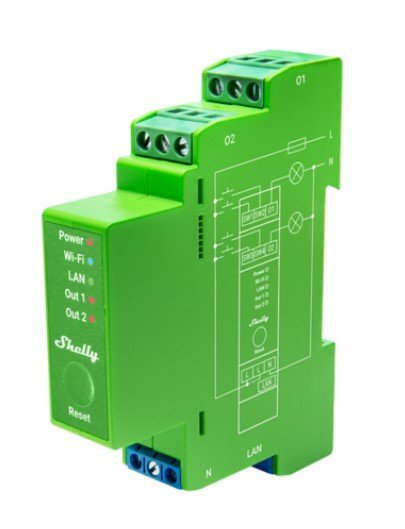 EAN 3800235268179 - Shelly Pro Dimmer 2PM Integrado Regulador de intensidad Azul, Verde, Gris imagen 1
