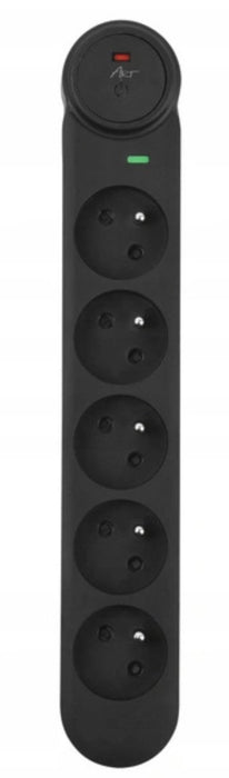 EAN 5906721173014 - ART F2115 base múltiple 5 m 5 salidas AC Interior Negro imagen 10