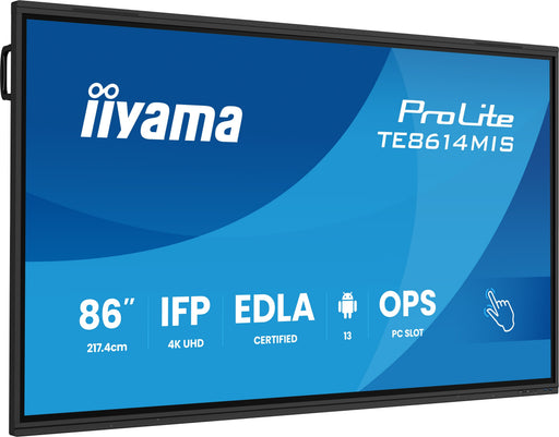 EAN 4948570124046 - iiyama PROLITE TE8614MIS-B2AG Pantalla plana para señalización digital 2,17 m (85.6") LCD Wifi 435 cd / m imagen 2