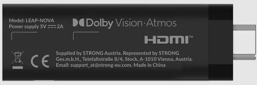 EAN 9120137871463 - Strong LEAP NOVA adaptador Smart TV HDMI 4K Ultra HD Android Negro imagen 5
