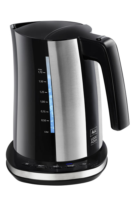 EAN 4006508221707 - Melitta 6766976 tetera eléctrica 1,7 L 2400 W Negro, Acero inoxidable imagen 1