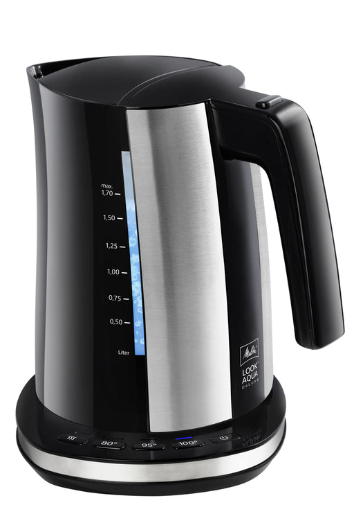 EAN 4006508221707 - Melitta 6766976 tetera eléctrica 1,7 L 2400 W Negro, Acero inoxidable imagen 1