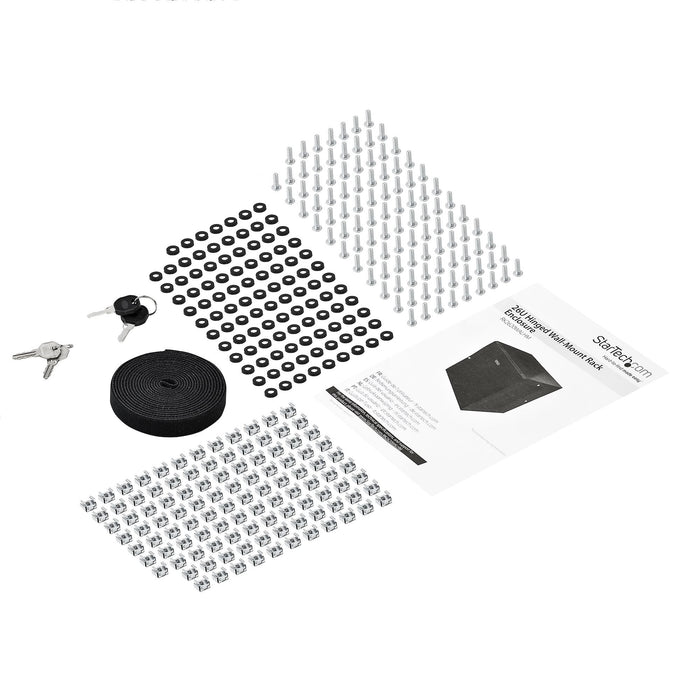 EAN 65030870092 - StarTech.com RK2620WALHM armario rack Bastidor de pared Negro imagen 7