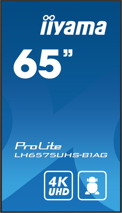 EAN 4948570123476 - iiyama ProLite Pantalla plana para señalización digital 163,8 cm (64.5") LCD Wifi 500 cd / m² 4K Ultra HD imagen 3