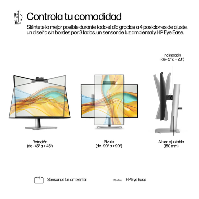 EAN 5715063749463 - HP Series 5 Pro 23.8 inch FHD USB-C Conferencing Monitor - 524pm pantalla para PC 60,5 cm (23.8") 1920 x  imagen 8
