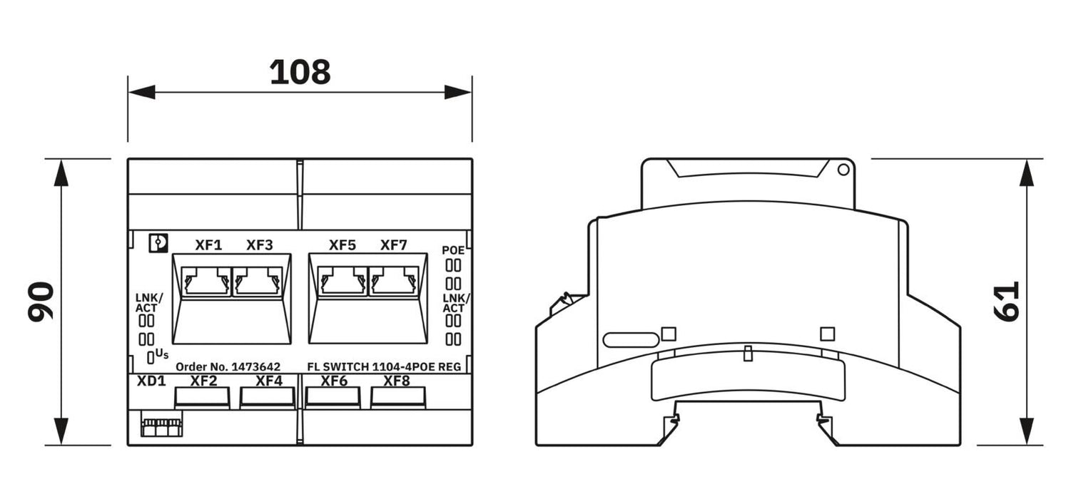 EAN 4063151884864 - Phoenix Contact FL SWITCH 1104-4POE REG imagen 2