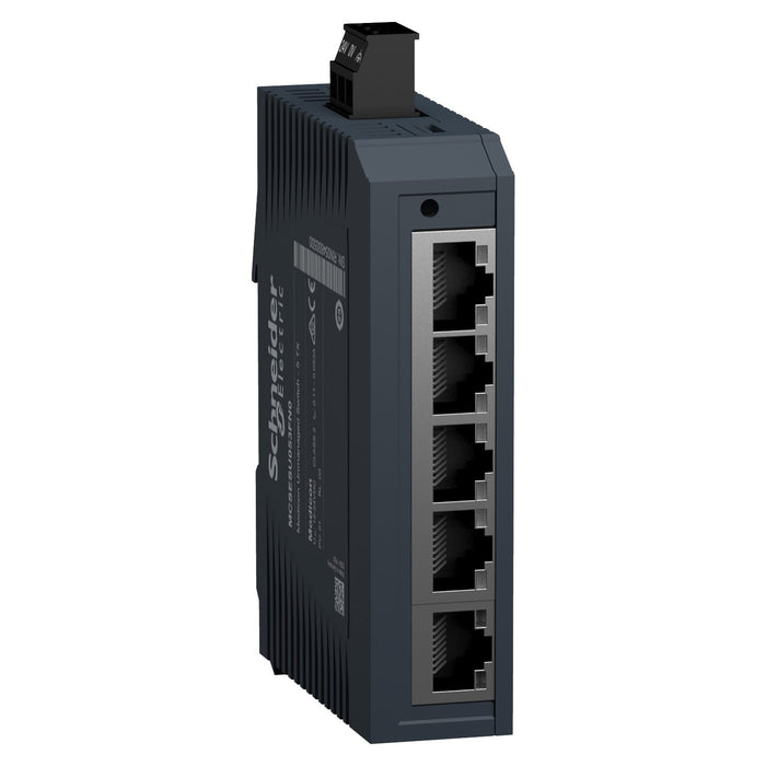 EAN 3606481029546 - Schneider Electric MCSESU053FN0 switch No administrado Fast Ethernet (10/100) Carril DIN Negro imagen 1