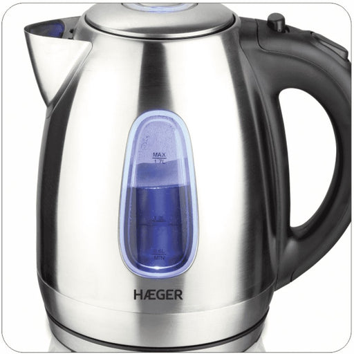 EAN 5608475016677 - Haeger EK-22S.027A tetera eléctrica 1,7 L 2200 W Negro, Acero inoxidable imagen 2