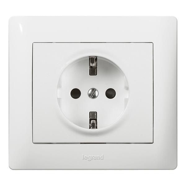EAN 3245067710630 - Legrand 771063 toma de corriente Tipo F Blanco imagen 1