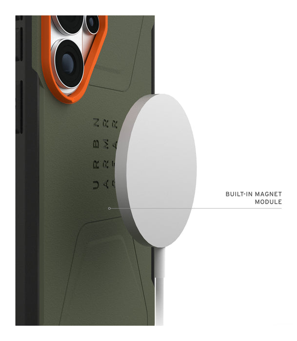 EAN 840283927560 - Urban Armor Gear Civilian funda para teléfono móvil 17,5 cm (6.9") Naranja, Oliva imagen 3