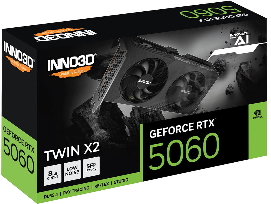 EAN 8886307701169 - INNO3D GeForce RTX 5060 Twin X2 NVIDIA 8 GB GDDR7 imagen 2