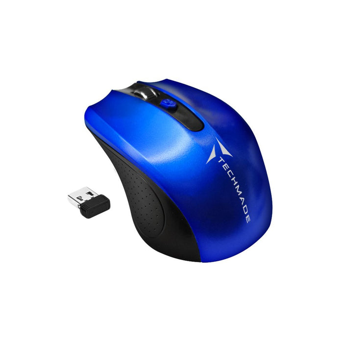 EAN 8099990140096 - Techmade TM-XJ30-BL ratón Oficina Ambidextro RF inalámbrico Óptico 1600 DPI imagen 1