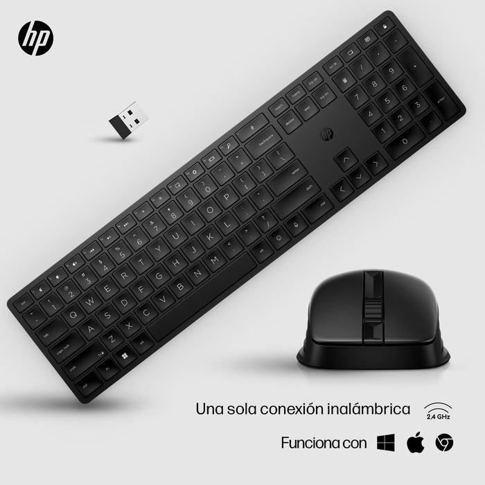 EAN 0196188141113 - HP 650 Wireless Keyboard and Mouse Combo Black teclado Ratón incluido Hogar RF inalámbrico Negro imagen 16