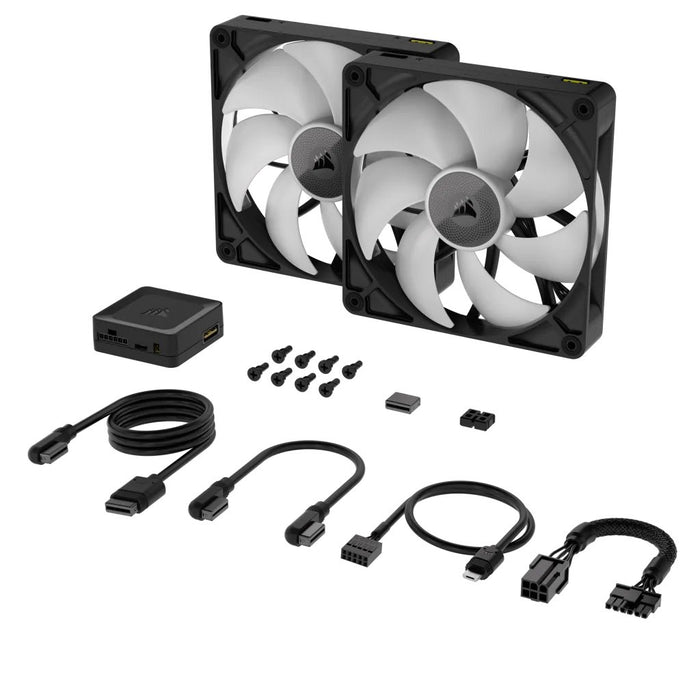 EAN 0840006680949 - Corsair iCUE LINK RX140 RGB Carcasa del ordenador Ventilador 14 cm Negro 2 pieza(s) imagen 3
