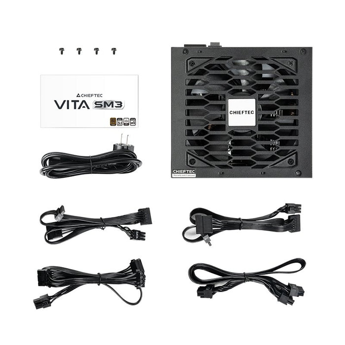 EAN 0753263078988 - Chieftec Vita BPX-850-C unidad de fuente de alimentación 850 W 20+4 pin ATX ATX Negro imagen 9