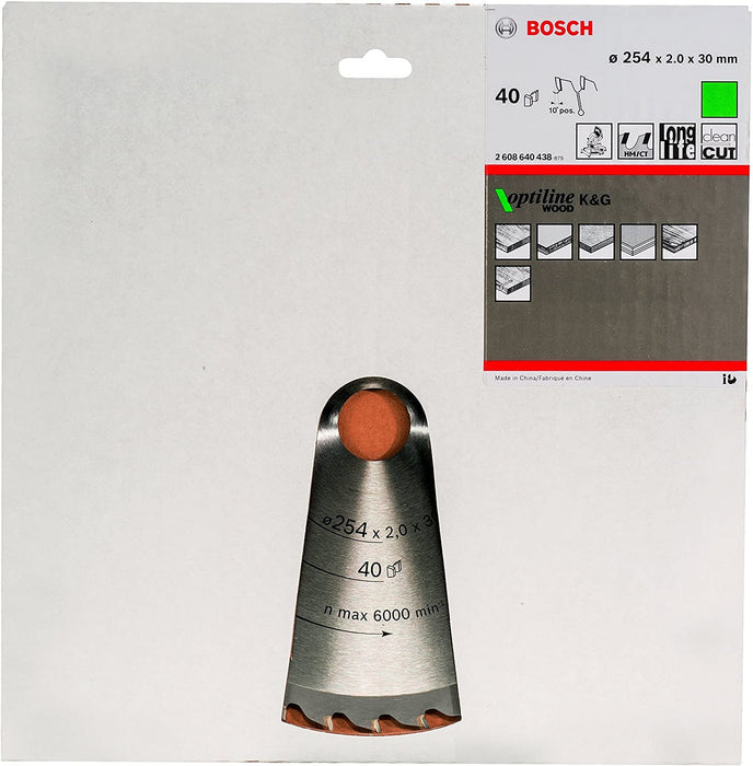 EAN 3165140314473 - Bosch ‎2608640438 hoja de sierra circular 25,4 cm 1 pieza(s) imagen 2